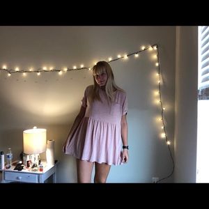 pink baby doll dress